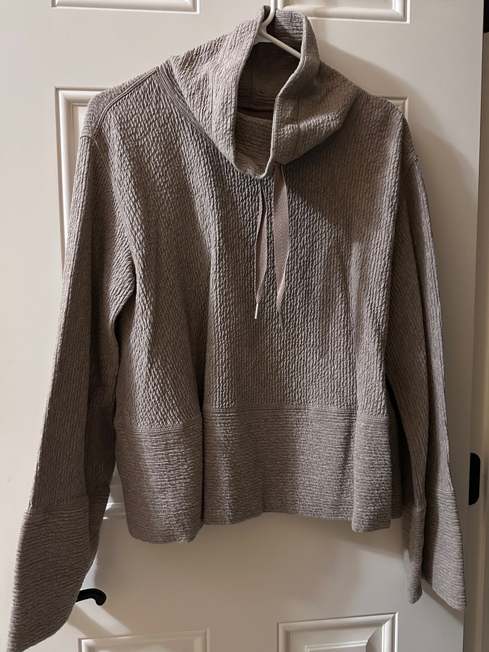Textured Funnel Neck top